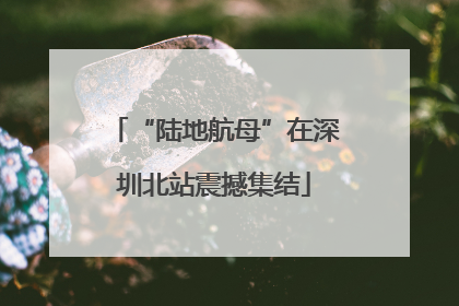 “陆地航母”在深圳北站震撼集结